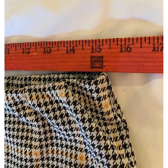 So Womens  Skirt Size Large Houndstooth Stretchy Elastic Waist Plaid Casual Work - Picture 6 of 7
